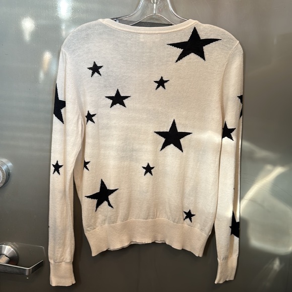 L'Agence cream stars sweater M - Picture 5 of 6